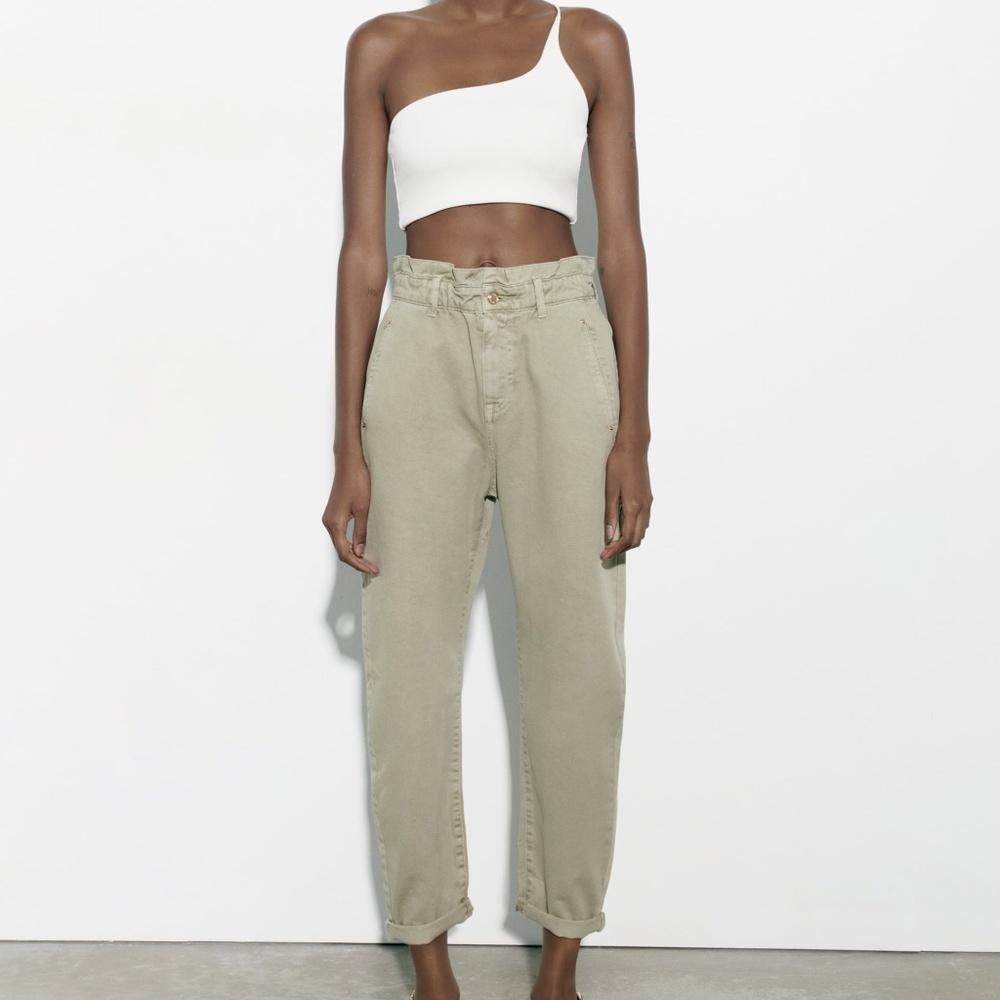ZARA Baggy Paperbag Jeans